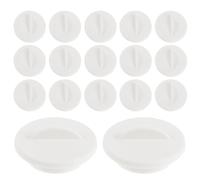 Abaodam Lot de 24 Capuchons D'espacement Hydroponiques Blancs 1,5 Pouces Couvercles de Trous pour Système de Culture Hydroponique Intérieur Accessoires Jardin D'intérieur