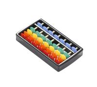 Abaodam Lot de 3 Abaque en Plastique Coloré à 5 Perles pour Garçon et Filles, Outil de Calcul Portable Éducatif, Léger et Compact, pour L’Initiation aux Mathématiques Jeu Pédagogique