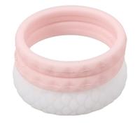 Abaodam Lot de 3 bagues en silicone résistantes à l'usure pour sports de plein air - Design anti-rayures pour un port confortable - Respirant et flexible pour un style de vie