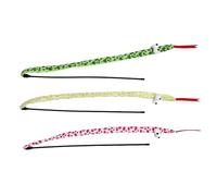 Abaodam Lot de 3 Baguettes à Taquiner pour Chatons avec Peluche Serpent et Papier Crissant Interactif Coloré Léger et Maniable pour Jeux D’Intérieur et Stimulation Sensorielle