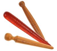 Abaodam Lot de 3 Bâtons de Massage en Bois Naturel Outils de Réflexologie Plantaire pour Massage Manuel Détente Musculaire d'Acupuncture