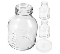 Abaodam Lot de 3 Bocaux de Croissance pour Champignons en Verre 650ml Couvercle, Récipient pour Culture de Plantes en Extérieur et Formation Saine des Racines