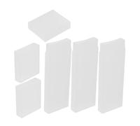 Abaodam Lot de 3 Boîtes de Rangement Blanches pour Gratte-langues, Étuis Portables Lavables et Compacts, Organisateurs Robustes pour Porte-grattoir de Voyage et Usage Quotidien,