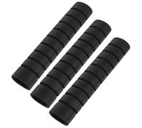 Abaodam Lot de 3 Coussinets Antidérapants pour Barre de Traction Manchon en Mousse Noire Amovible Housse de Protection Grip Épais Accessoire Fitness pour Entraînement Sécurisé et