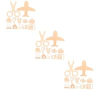 Abaodam Lot De 3 Kits Personnalisés Pour Bébé Souvenir Pour Fête Prénatale Pour Nouveau-né Accessoire Photo Décoration 12 Pièces X 3