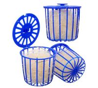 Abaodam Lot de 3 Nids D’éclosion pour Oiseaux en Fibres de Chanvre Bleu, Panier Nidification Portable pour Perroquets, Perruches et Petits Oiseaux, Habitat Extérieur Sécurisé