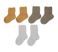 Abaodam Lot de 3 Paires de Chaussettes D'hiver Bébé Garçon Taille S 6-12 Mois, Chaussettes -hautes Douceur sans Couture, Tissu Respirant pour Printemps et Automne, Protection Peau