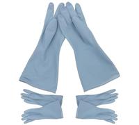 Abaodam Lot de 3 Paires de Moufles en Pvc Imperméables Vaisselle, Protection du Poignet L'avant-bras, Adaptés la Maison Restaurant