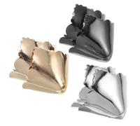 Abaodam Lot de 3 Paires de Protège-Orteils Métalliques pour Talons Hauts Protection des Bouts de Chaussures en Métal Accessoire Décoratif pour Réparation et Prolongation de Chaussures à