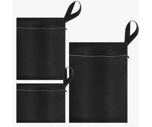 Abaodam Lot de 3 Paquet Imperméables à Fermeture Éclair, Réutilisables pour Vêtements Mouillés et Couches, Taille Grosse, Moyenne et Petite, Couleur Unie, Étanches pour Voyage et Change