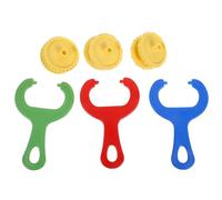 Abaodam Lot de 3 Rouleaux à Texturer en Caoutchouc pour Pâte Polymère Kit D’Outils Légers et Sûrs pour Garçon et Filles Accessoires Créatifs Adaptés aux Activités Manuelles et Projets