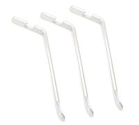 Abaodam Lot de 3 Set de Démonte-Pneus en Acier Haute Résistance pour Vélo Outils de Réparation de Pneus Polyvalents Accessoires pour Pneus Vélo de Montagne et Route Couleur Argentée