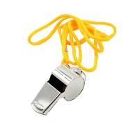 Abaodam Lot de 3 Sifflets de Survie en Acier Inoxydable avec Cordon, Léger et Puissant, pour Randonnée et Entraînement Sportif