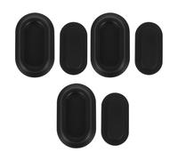 Abaodam Lot de 3 Supports Magnétiques Muraux pour Télécommande, Silicone Noir Autocollant, Support Déporté Compact pour Rangement Tv et Climatiseur, Organisateur Pratique pour