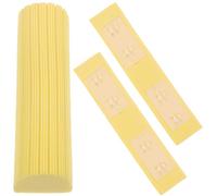Abaodam Lot de 3 Têtes de Balai Éponge Rechargeables Jaunes 28 Cm, Accessoire de Remplacement Absorbant pour Serpillière, Nettoyage Sols Carrelés, Bois et Marbre, Salle de Bain et