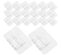 Abaodam Lot de 30 Clips de Fixation Transparents pour Tapis de Voiture, Autocollants Antidérapants Invisibles en PVC Solide, Accessoires Porte-Tapis pour Tapis de Sol, Installation