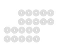 Abaodam Lot de 30 Coussinets de Colle pour Embout D'air de Vélo Vtt en Plastique Blanc, Accessoires Faciles à Utiliser pour Fixation et Protection des Valves