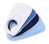 Abaodam Lot de 4 Bavoirs pour Adultes en Polyester Double Face, Bandanas Chauffants Réutilisables, Protège-vêtements Anti-taches pour Personnes Âgées et Handicapées, Usage