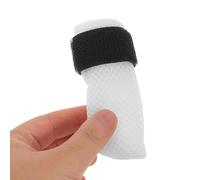 Abaodam Lot de 4 Bottines Anti-Griffures pour Chatons en Polyester Blanc Taille M Protège-Pattes à Fermeture Auto-Agrippante Pantoufles de Protection pour Bain Soins Vétérinaires et