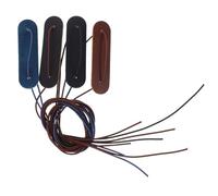 Abaodam Lot de 4 Bracelets Élastiques Vintage pour Carnets Protection des Bords en Cuir de Vachette, Couleurs Assorties Noir, Jaune Marron, Bleu et Café, Compatibles Carnet Rechargeable