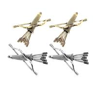Abaodam Lot de 4 broches décoratives arc et flèche - Épingles pour costumes et accessoires, style masculin élégant, idéales pour mariages et cérémonies