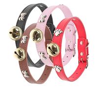 Abaodam Lot De 4 Colliers pour Bétail Réglables avec Clochettes, Nylon, Tailles Multiples, Utilisation Agricole pour Moutons, Chèvres Et Vaches