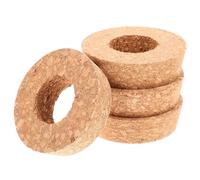 Abaodam Lot de 4 Couvercles en Bois Creux Perforés pour Vase Hydroponique 6,5 Cm Couvercles Transparents en Verre pour Jardinière Hydroponique Accessoires Décorative