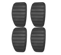 Abaodam Lot de 4 Couvre-pédales en Caoutchouc Résistant Noir Antidérapant pour Frein et Embrayage, Accessoires Universels pour Pédales D'accélérateur Frein, Protection Auto Manuelle,