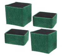 Abaodam Lot de 4 Cubes Filtrants pour Aquarium Système de Filtration Interne Charbon Actif Blocs Purificateurs d'eau Petits et Grands pour Eau Propre et Saine des Poissons et Plantes