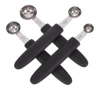 Abaodam Lot de 4 Cuillères à Melon en Acier Inoxydable Design Multifonctionnel, Diamètre 15-30 Mm, Outil à Glace Simple Maison