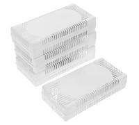 Abaodam Lot de 4 Désodorisants pour Réfrigérateur Charbon Actif Boîte Compacte et Portable Absorbeur D’Odeurs pour Congélateur Désodorisant pour Réfrigérateur Domestique Élimination