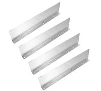 Abaodam Lot de 4 Déviateurs de Pluie en Fer Argenté pour Gouttière Toiture, Protection Éclaboussure, Adaptés aux Différents Angles de Toit, Entretien Minimal