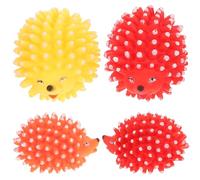 Abaodam Lot de 4 Jouets Couineurs en Vinyle pour Chats et Chiots à Mâcher Interactif pour Animaux D’Intérieur Petit Hérisson Sonore Couleurs Aléatoires Stimulation Couleur Aléatoire