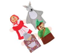 Abaodam Lot de 4 Marionnettes à Doigts en Bois d'animaux Colorés, Jouets Éducatifs pour Garçon et Filles, Marionnettes à Main pour Raconter des Histoires et Jeux Parent-garçon et Filles,