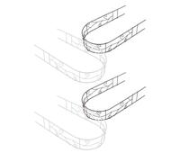 Abaodam Lot de 4 Mini Arches en Fer Forgé Décoratives, Arceau Miniature pour Maison de Poupée, Accessoires D’aménagement Paysager Extérieur, Ornements de Jardin Vintage, Coloris Café