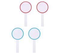 Abaodam Lot de 4 Mini Tableaux Blancs Effaçables à Sec Bords Lisses en Mousse, Design Simple Face, pour Compétition et Usage Polyvalent