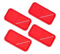Abaodam Lot de 4 Patchs de Groupe Sanguin Auto-agrippants en PVC Rouge Fixation Crochet et Boucle, Légers et Faciles à Attacher pour Paquet et Paquet à Dos, pour Sports en Plein Air