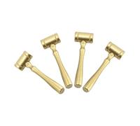 Abaodam Lot de 4 Petits Marteaux de Juge en Bois Léger Jeu de Rôle Garçon et Filles Accessoires Costume Juge Marteau en Bois Lisse et Solide pour Déguisement et Animation Judiciaire