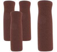 Abaodam Lot de 4 Poignées Antidérapantes en Mousse pour Canne de Marche Couleur Marron Confortables et Compatibles Poignées Standard de Béquille pour Personnes Âgées et Usage Quotidien