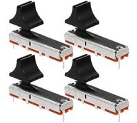 Abaodam Lot de 4 Potentiomètres Coulissants Linéaires Stéréo à Glissière Droite, Outil de Réglage de Volume pour Consoles de Mixage et Platines Dj, Composants Électroniques de Précision