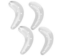 Abaodam Lot de 4 Protège-talons Antidérapants en Fer, Semelles de Réparation Résistantes à L'usure pour Bottines et Chaussures, Installation par Vis, Coussinets de Remplacement