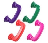 Abaodam Lot de 4 Téléphones Chuchoteurs en Plastique Abs Colorés pour Éveil Auditif et Correction Prononciation, Éducatif Sécurisé pour Garçon et Filles en Salle de Classe