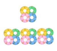 Abaodam Lot de 48 mini bouées de natation, décoration de bureau, articles de maison, décorations de maison légères pour la maison, les flotteurs de piscine, bouées miniatures, petites bouées de