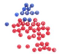Abaodam Lot de 49 Set de Boules de Loterie Numérotées en Plastique sans Couture, Boules de Tirage au Sort Réutilisables pour Loto, Tombola et Activités Festives, Format Compact et Solide