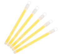 Abaodam Lot De 5 Bâtons Lumineux pour Fête Camping Fête Urgence Randonnée Jaune