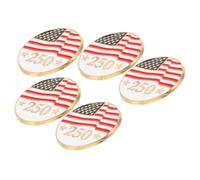 Abaodam Lot de 5 Broches Drapeau Américain en Métal Insignes Patriotiques pour Vêtements et Paquet à Dos Accessoires Usa pour Fête Nationale Commémoration 250 Ans Insigne Vétéran