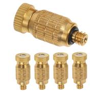 Abaodam Lot de 5 buses de brumisation en cuivre haute pression pour systèmes de refroidissement de piscine et de jardin, têtes de pulvérisation atomisantes durables, installation facile et utilisation
