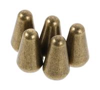 Abaodam Lot de 5 Capuchons en Laiton pour Interrupteur Guitare Électrique 3/5 Positions Embouts Bronzes pour Sélecteur Micro et Bras, Accessoires Cuivre pour Réparation et