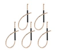 Abaodam Lot De 5 Corde À Feu De Camping en Chanvre avec Manchons Allume-Feu pour Extérieur Réchaud Gril Conditions Météo Variables 13.39 Pouces