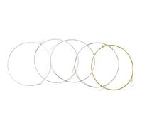 Abaodam Lot de 5 Cordes de Banjo à 5 Cordes en Alliage Cuivreux Revêtement Multifonctionnelles Résistantes et Faciles à Remplacer Accessoires de Réparation Ton Clair et Solide